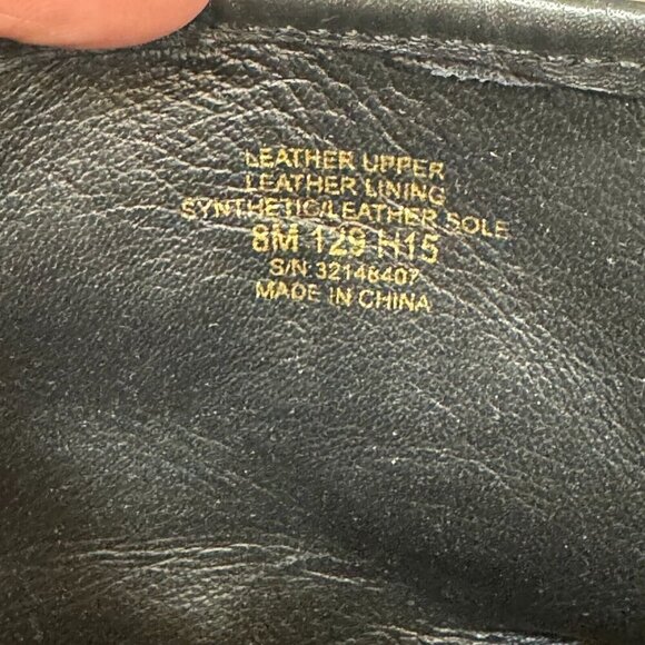 Tory Burch Simone Leather Moto Ankle Bootie Side Zip Logo Black Size 8 Women - Picture 10 of 11